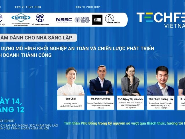 TỌA ĐÀM DÀNH CHO NHÀ SÁNG LẬP: XÂY DỰNG MÔ HÌNH KHỞI NGHIỆP AN TOÀN VÀ CHIẾN LƯỢC PHÁT TRIỂN KINH DOANH THÀNH CÔNG